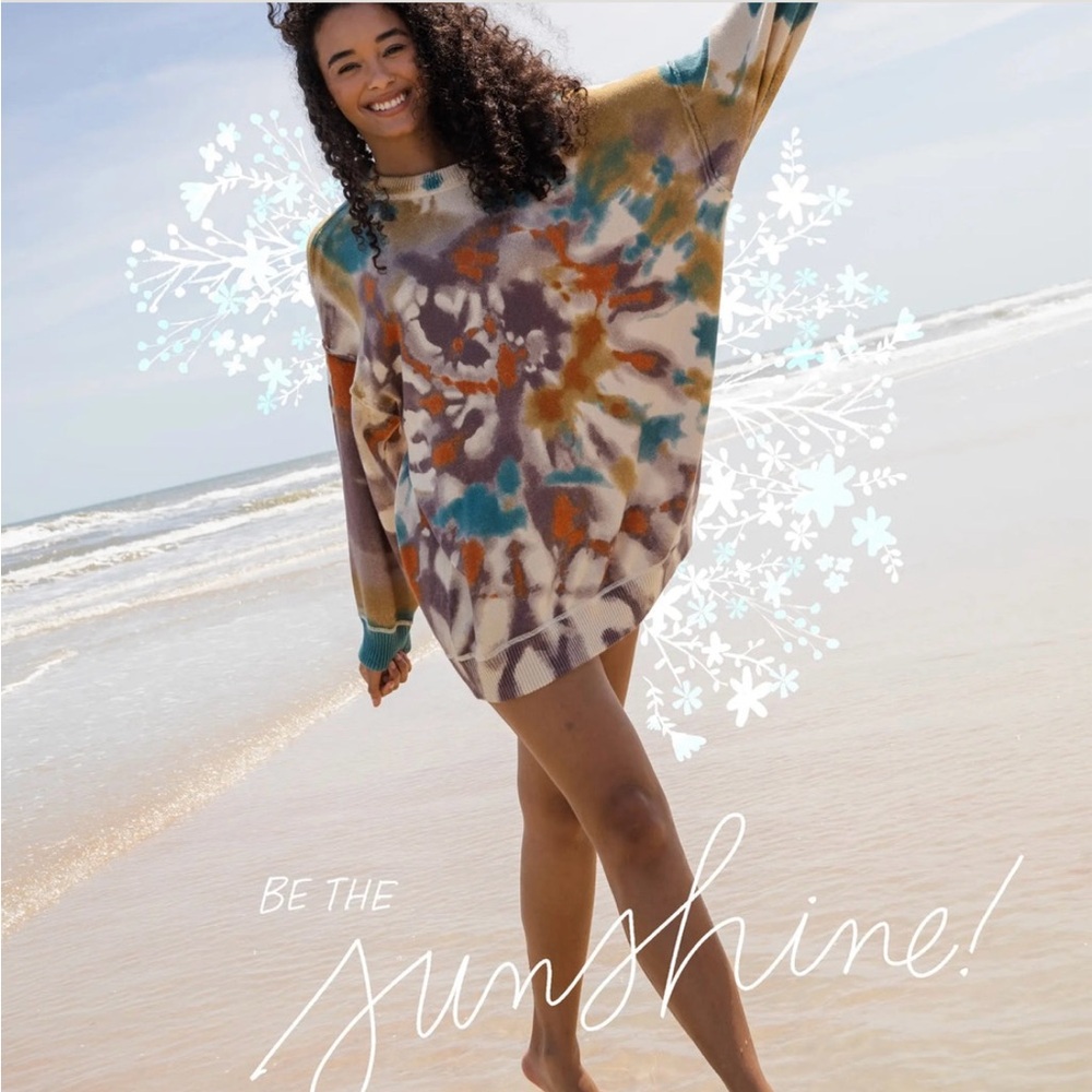 Colorful tie dye sweater - Natural Life